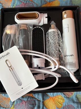 White & Gold 6-in-1 Hair Styling Set